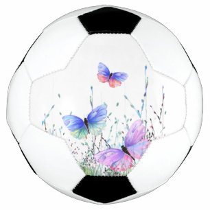 Ballon De Foot Spring Joy - Papillons colorés volant dans la nat
