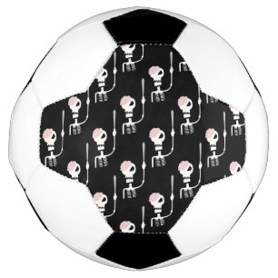Ballon De Foot Squelette d'Halloween avec épée