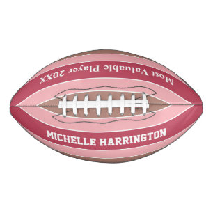Ballon De Foot Stripes Motif nom personnalisé & football texte