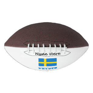 Ballon De Foot Suède et Drapeau Suédois Personnalisés 
