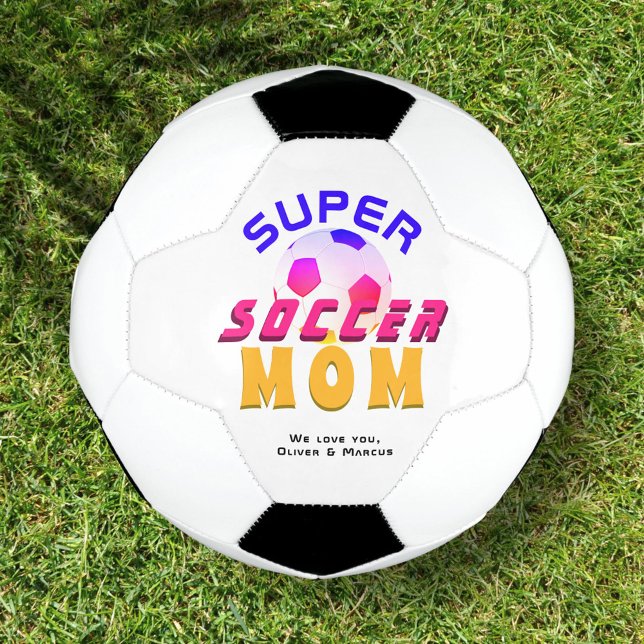 Ballon De Foot Super Soccer Maman Football Sport Fête des Mères (Créateur téléchargé)