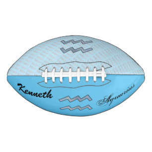 Ballon De Foot Symbole Zodiaque Aquarius Élément par K Yoncich