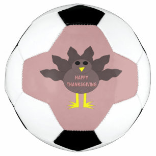 Ballon De Foot Thanksgiving Pluced Turkey Soccer Ball