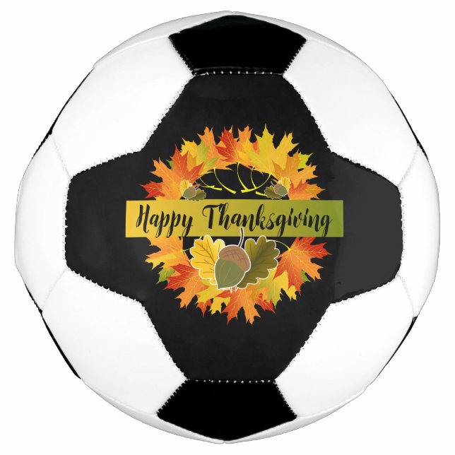 Ballon De Foot Thanksgiving Wreath Soccer Ball (Devant)