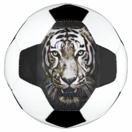 Ballon De Foot Tigre blanc en verre tendu