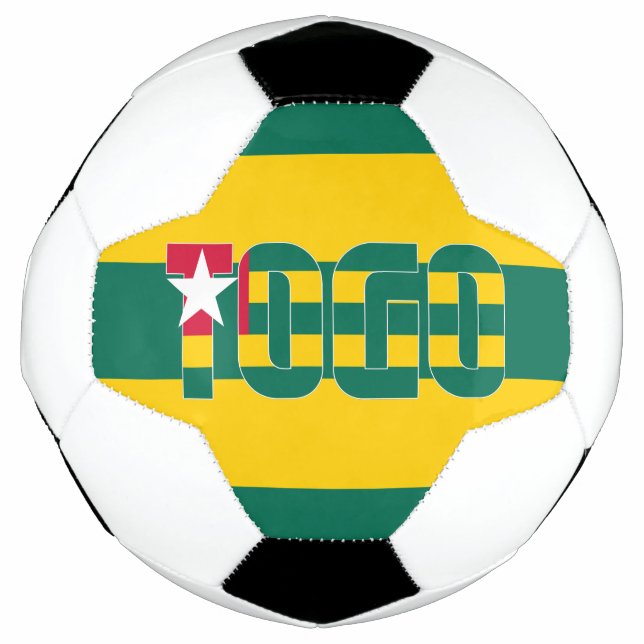 Ballon De Foot Togo Drapeau patriotique  (Devant)
