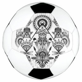 Ballon De Foot Tribal autochtone Abstrait