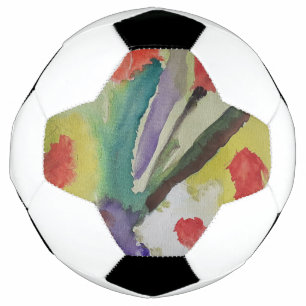 Ballon De Foot Tulipes Abstraites et fleurs de printemps