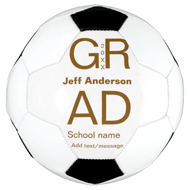 Ballon De Foot Typographie moderne graduation simple minimum c (Devant)