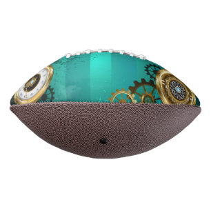 Ballon De Foot Veille bijoux Steampunk sur un Arrière - plan vert