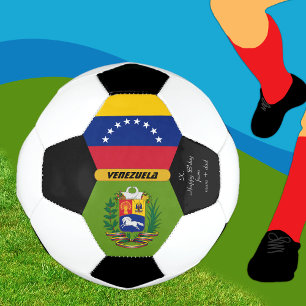 Ballon De Foot Venezuela Personnalisé, Drapeau, Photo Bal De Foot
