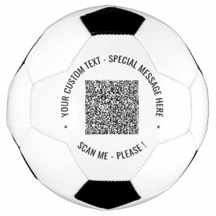 Ballon De Foot Votre code QR et votre balle de football de texte