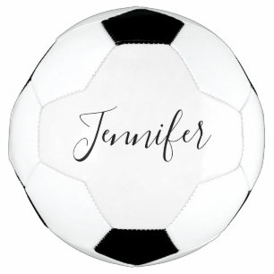 Ballon De Foot Votre nom Écriture élégante