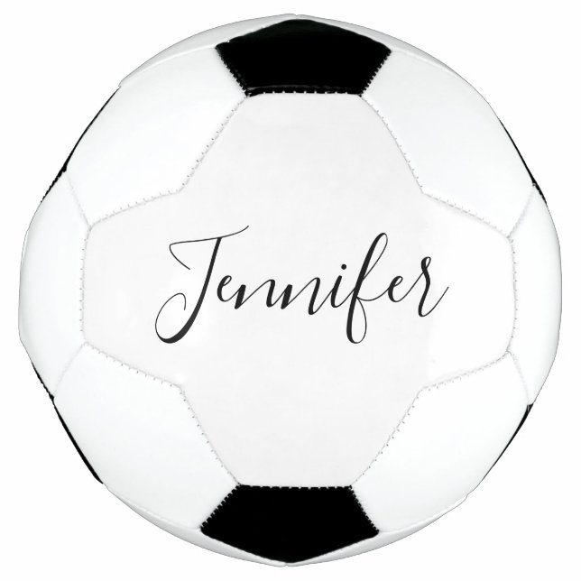 Ballon De Foot Votre nom | Script élégant (Devant)