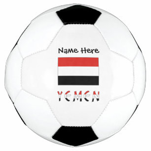Ballon De Foot Yémen et drapeau yéménite personnalisés 