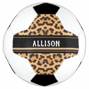 Ballon De Foot Zones Animales Empreintes de léopard Chic Personna