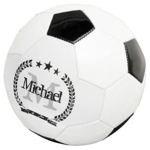 Ballon de football à monogramme personnalisé avec