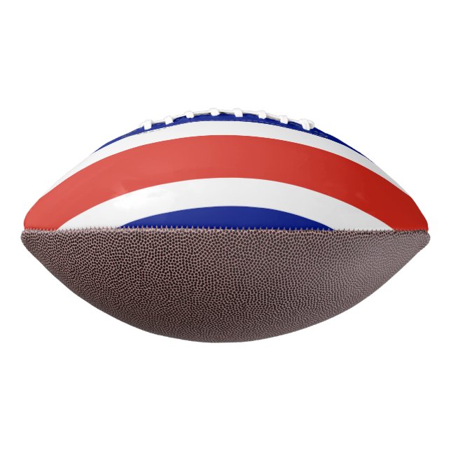 Ballon de football américain avec drapeau du Costa (Tourné à 270°)
