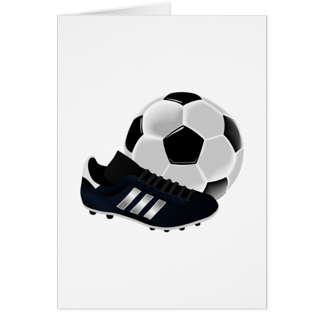 Ballon de football et crampons (Devant)