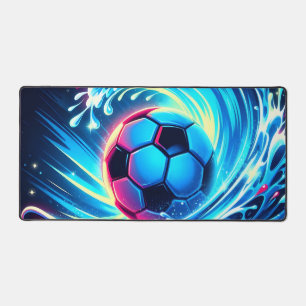 Ballon de football vagues océan futuriste Surf