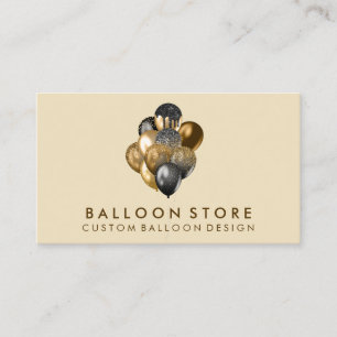 Ballon-Dekor Boho rustikal goldener Glanz Visitenkarte