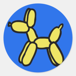Ballon Docking Stickers in Blau und Gelb