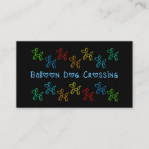 Ballon Dog Crossing Business Cards