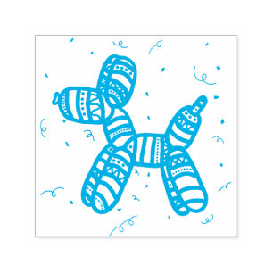 Ballon Dog Party Selbstfarbige Gummi-Briefmarke Permastempel