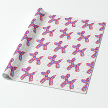 Ballon Dog Party Wrapping Paper