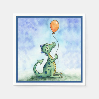 Ballon Dragon Papier Servietten