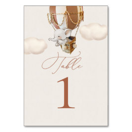 Ballon éléphant Numéro de table