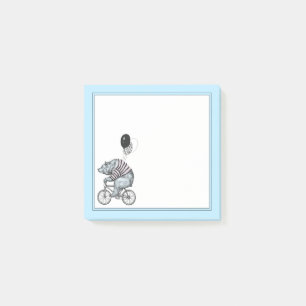 Ballon-Fahrrad-Bär Post-it Klebezettel