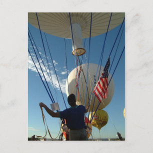 Ballon Fiesta Gas Ballooning Postkarte