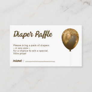 Ballon Glanz Bronze Party Glamour Windel Verlosung Begleitkarte
