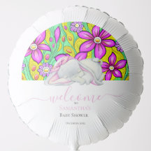 Baby shower Flora Elephant Girl rose