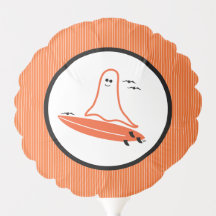 Halloween Surfer Ghost noir