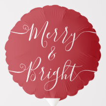 Joyeux Et Lumineux | Typographie moderne Noël roug