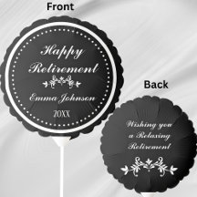 Personnalisé Moderne Élégant Noir&Blanc Joyeux Ret