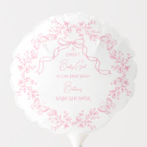 Toile de Jouy Chinoiserie Papillons Baby Shower