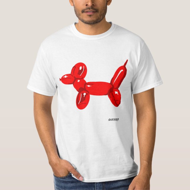 Ballon-Hundeer-weiß T - Shirt (Vorderseite)