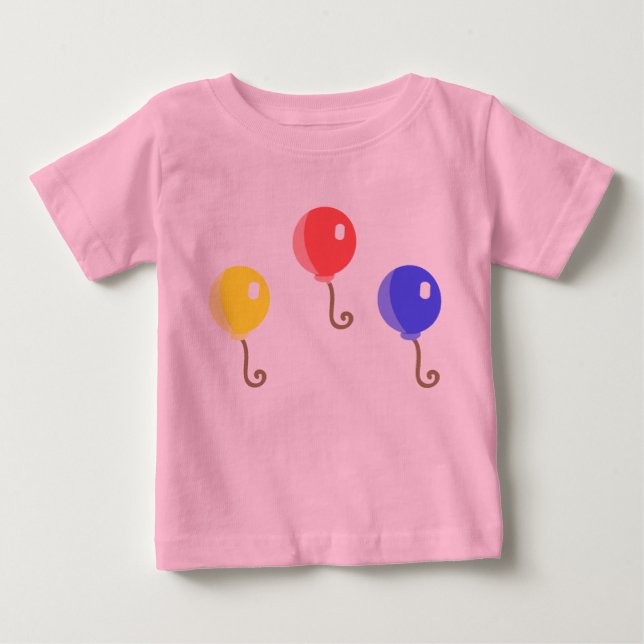 Ballon Kinderkleid Baby T-shirt (Vorderseite)