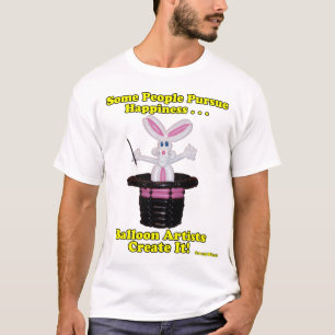 Ballon-Künstler stellen Glück-Ballon-Kaninchen h T-Shirt