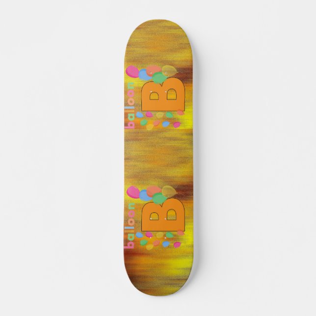 Ballon Letter B Skateboard (Vorne)