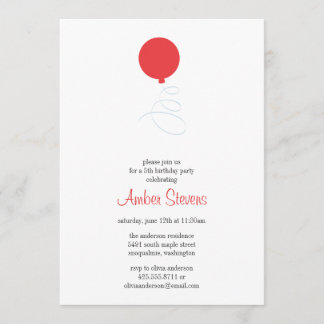 Ballon-Party Einladung