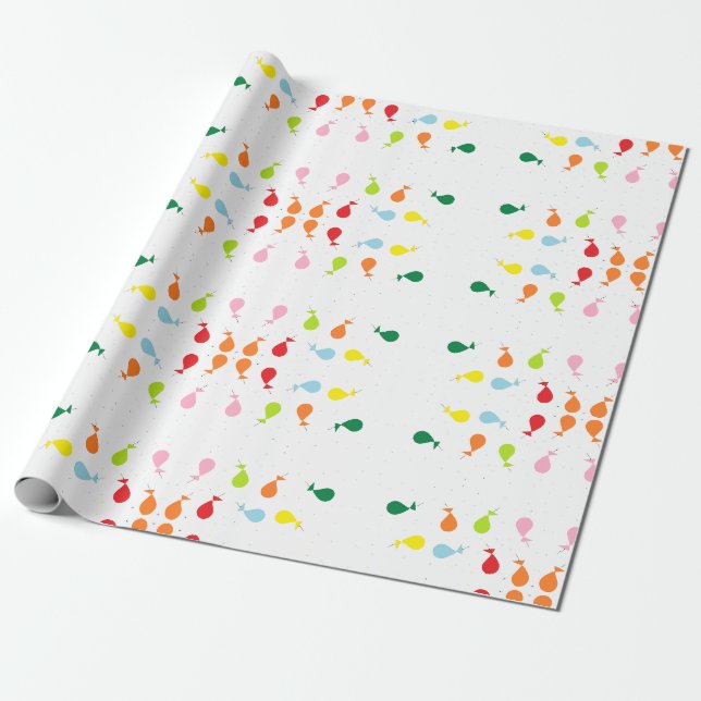 Ballon-Party Geschenkpapier (Ungerollt)