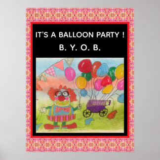 Ballon-Party Poster