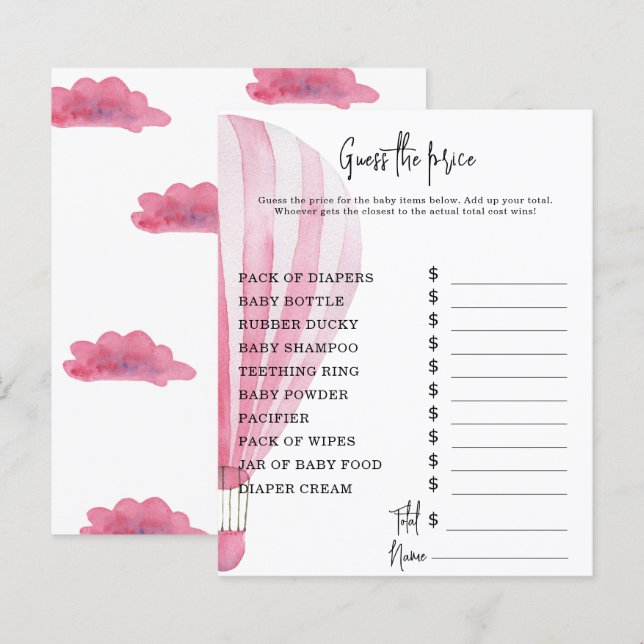 Ballon-Party | Price Guess Game (Vorne/Hinten)