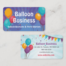 Ballon-Party-Visitenkarte