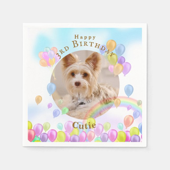 Ballon Pet Dog Serviette (Vorderseite)