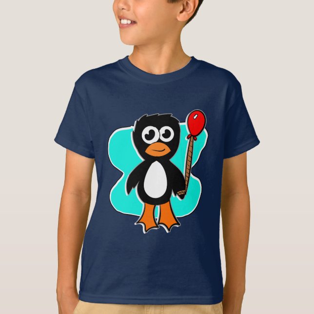 Ballon Pinguin T-Shirt (Vorderseite)